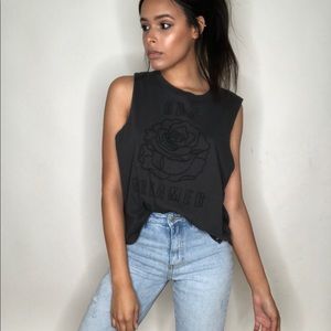 Kendall and Kylie day dreamer graphic muscle tee